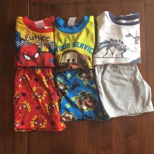 Boys summer pajamas bundle size 4T and 5T